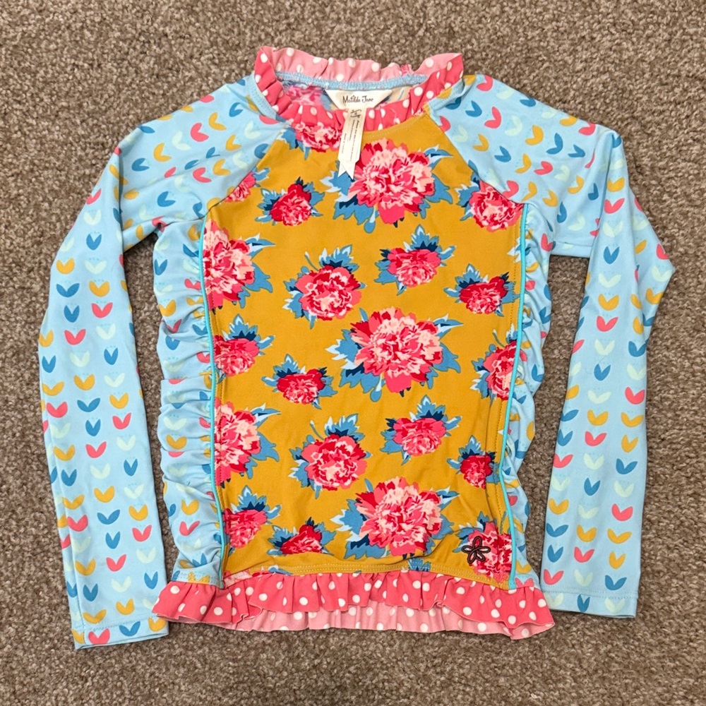 NWOT Matilda Jane Rashguard, size Girls 6